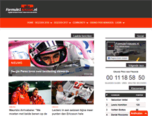 Tablet Screenshot of formule1nieuws.nl
